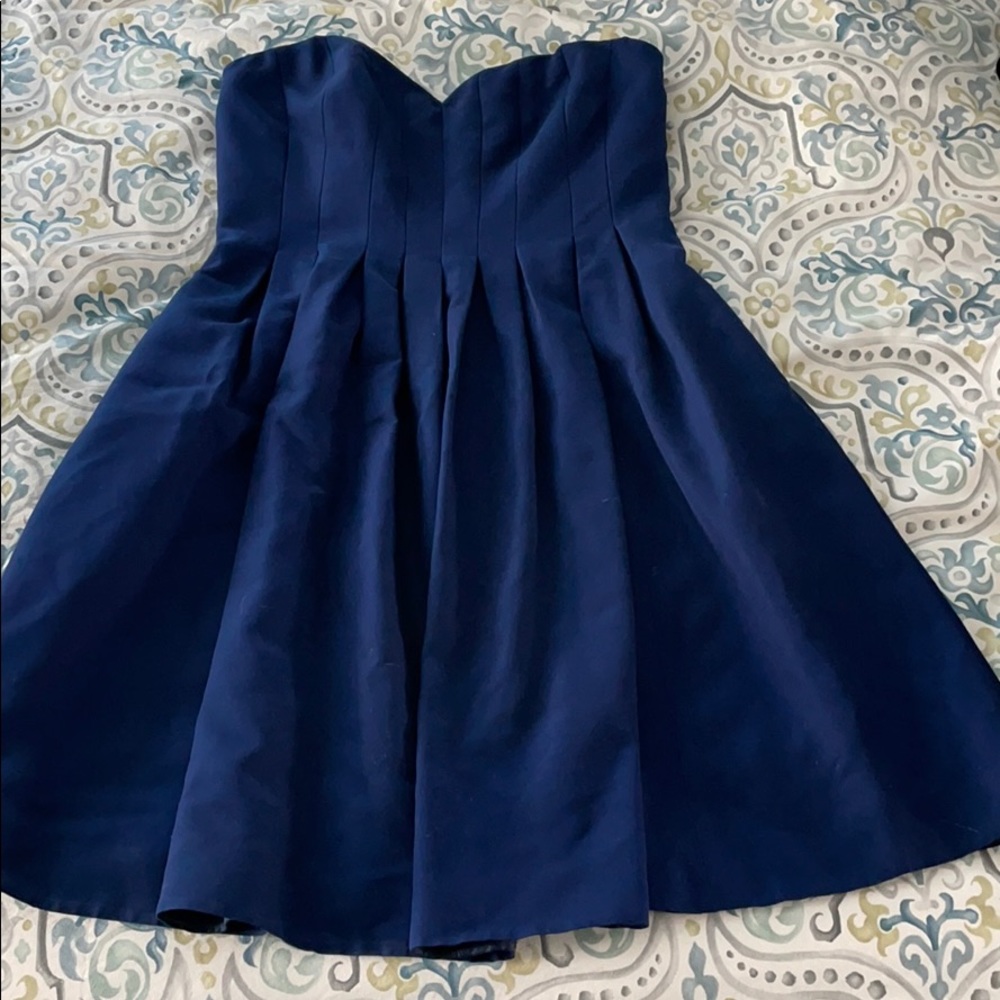 J. Crew Sweetheart Neck Pleated Dress